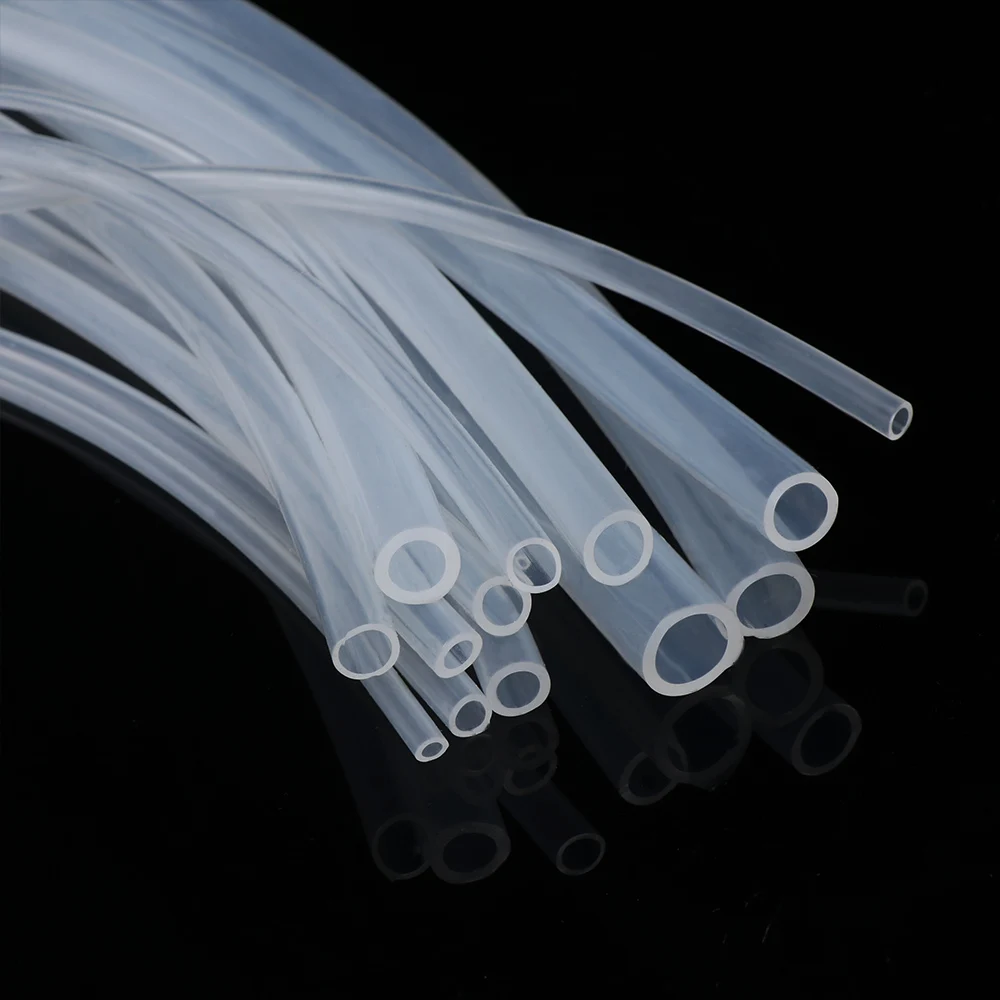

1M / 5M 10M Food Grade Clear Transparent Silicone Rubber Hose 4 5 6 7 8 9 10 11 12 14 16 mm Out Diameter Flexible Silicone Tube