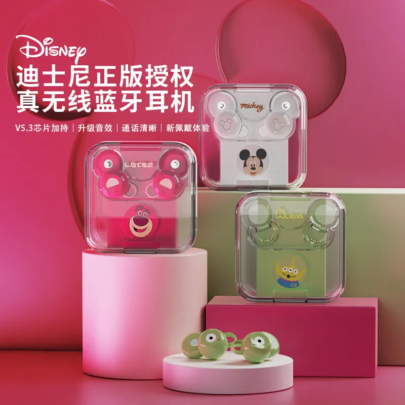

Original Disney DW01 TWS Bean Earphones Wireless Bluetooth 5.3 Sport Noise Reduction Gaming Headphones Touch Control 2022 New