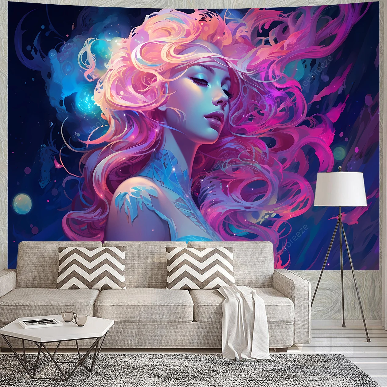 

Гобелен Бохо Flower Goddess Tara 100% полиэстер