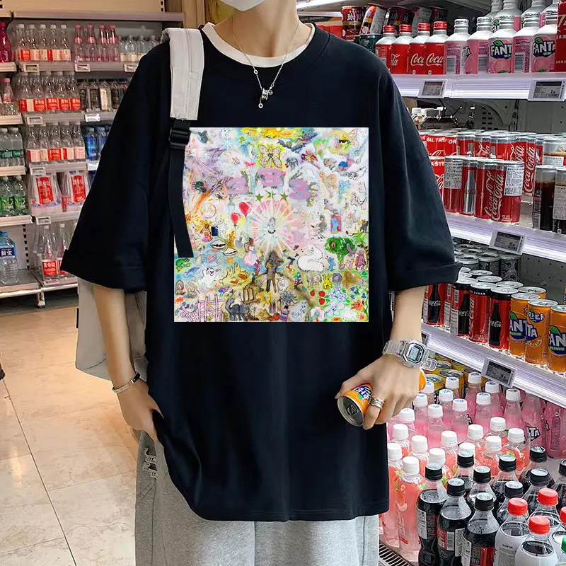 

Promotion Swedish Rapper Bladee 333 Graphics Tshirt Summer Short Sleeve Music Album Print T Shirt Men Wome EU Style Casual Tees