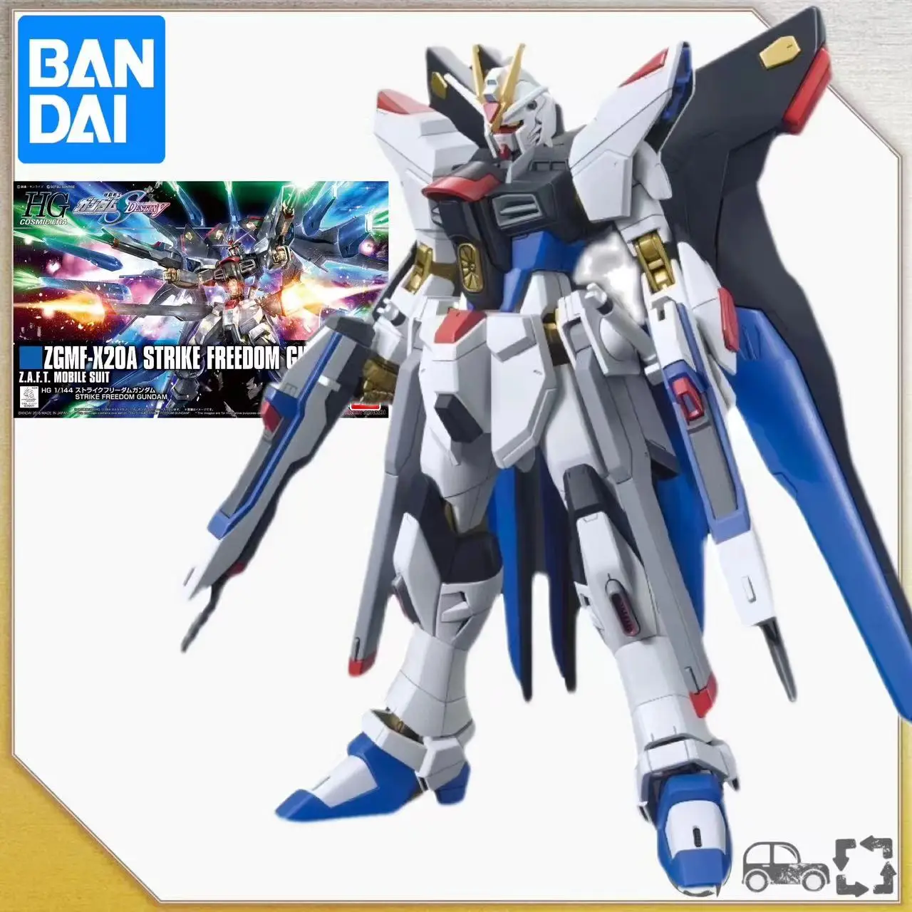 Bandai HGCE 1/144 GUNDAM Страйк Фридом ZGMF-X20A Dam Wing of светильник Clear Версия модели Kit аниме Action Fighter Assembly