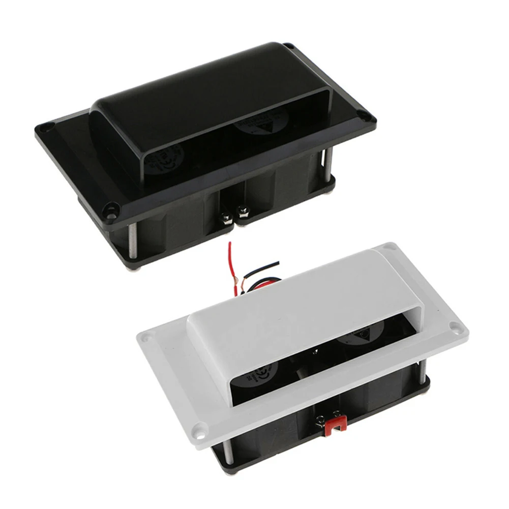 

12V Caravan Motorhome Trailer Side Air Vent Ventilation Exhaust Fan RV White DC 25W for Camper Trailer Boat Marine Yacht
