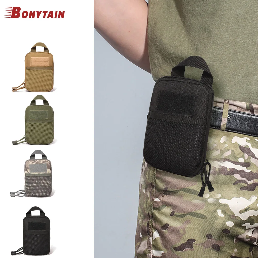 600D Nylon Tactical Bag Outdoor Molle Military Waist Fanny Pack Mobile Phone Pouch Belt Waist Hunting Bag EDC Gear Bag Gadget
