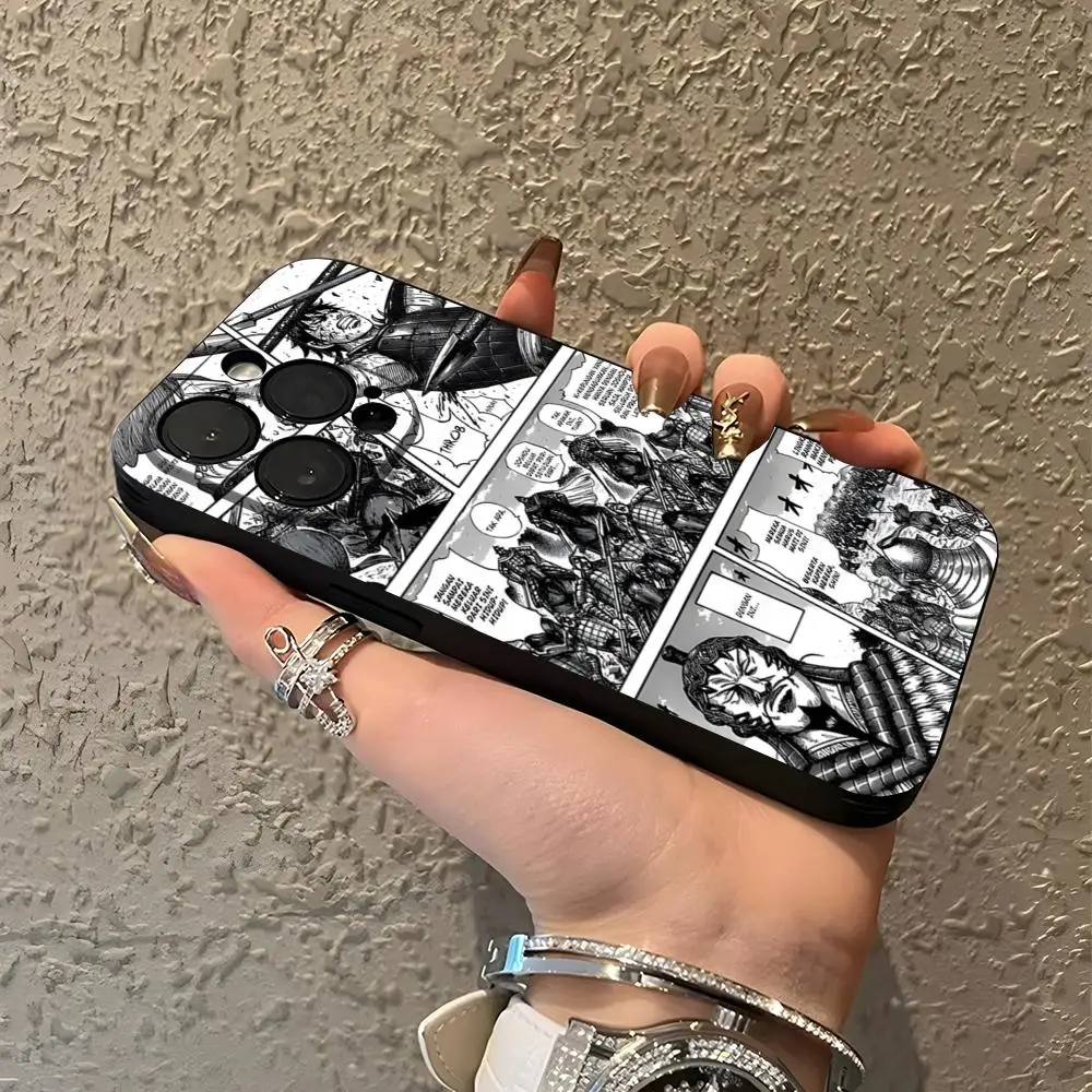 Чехол для телефона Kingdom Manga Kanki Hara IPhone 15 16 13 Pro Max 14 12 11 Xr X 8 7 6 Plus роскошная задняя