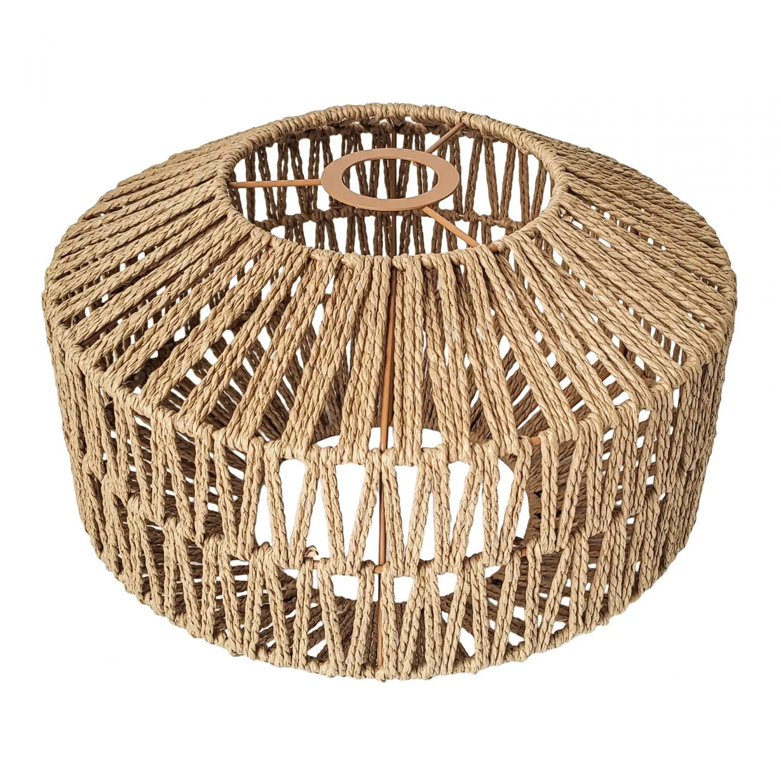 

Handwoven Rope Lampshade Ceiling Light Fixture Cover Restaurant Droplight Floor Lamp Hanging Home Table Lamp Pendant Lamp Shades