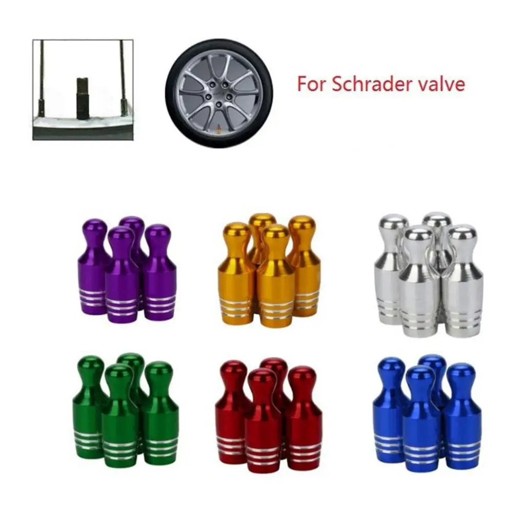 

4 Lot Bike Valve Car Motorbike Valves Dust Cover- Anti-rust Stylish