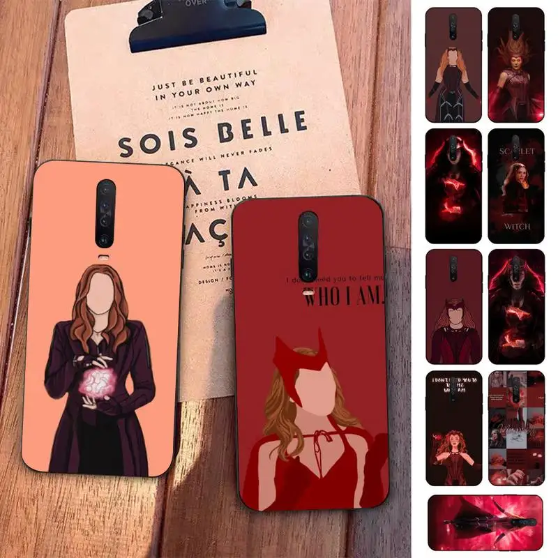 

Marvel Wanda Maximoff Scarlet Witch Phone Case for Redmi 5 6 7 8 9 A 5plus K20 4X S2 GO 6 K30 pro