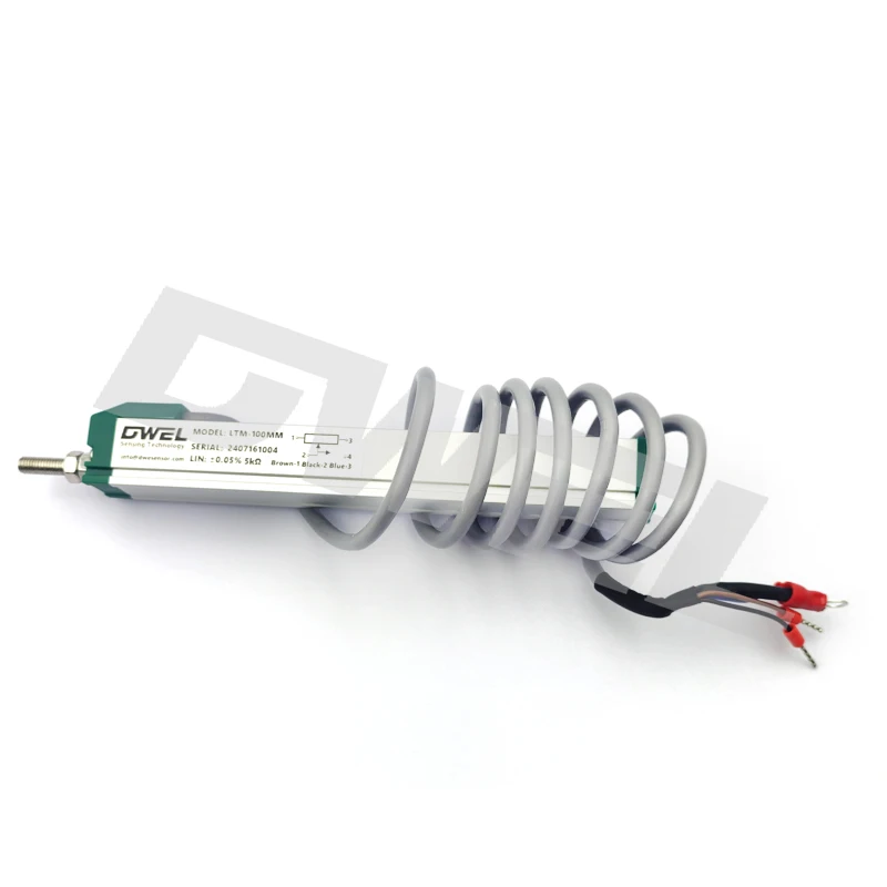 DWEL Миниатюрный датчик линейного перемещения с тягой LTM-10 мм до LTM-300