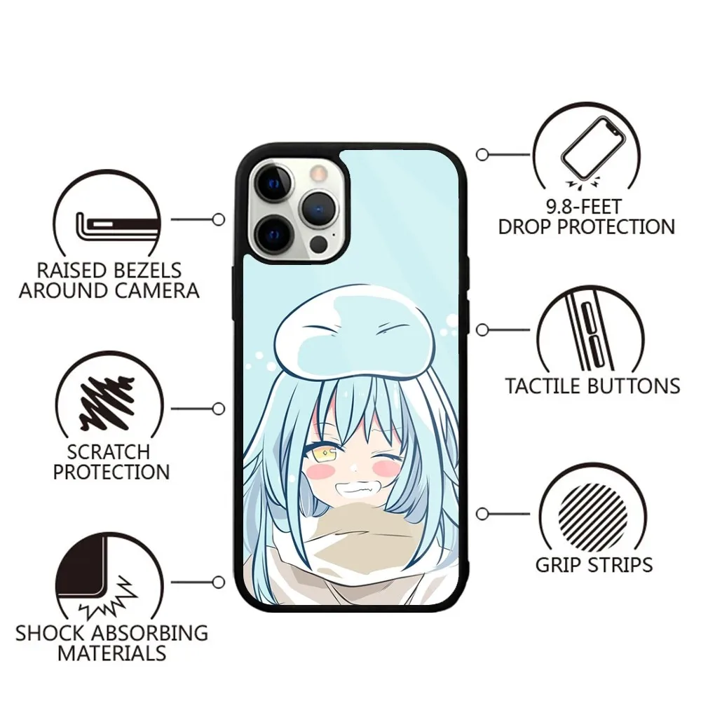 T-Tensei S-Slime Rimuru Phone Case Strong Magnetic For IPhone 16 15 14 13 Pro Max Plus 11 12 Mini Magsafe Wireless Charging