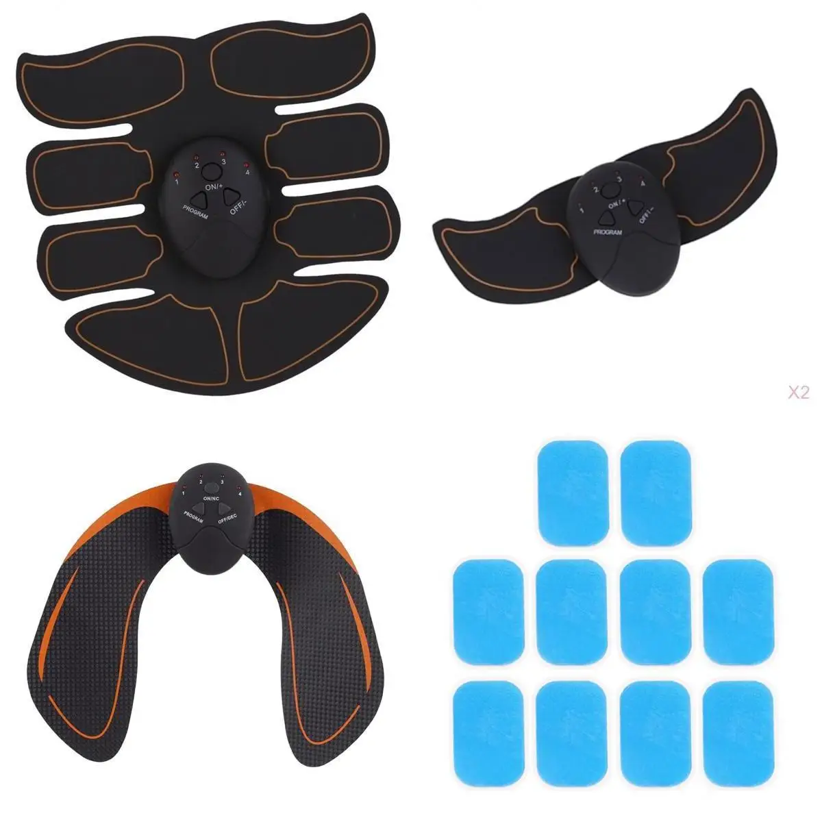 

Unisex Ab Arm Muscle Stimulating Sticker Trainer Pad w/ 10pcs Gel Pads