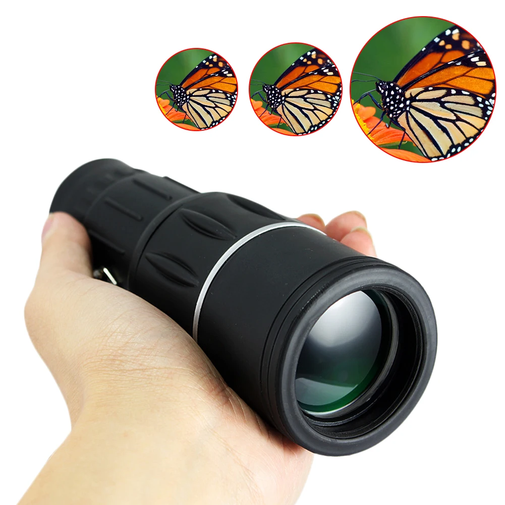 

Powerful 16X52 HD Day & Low Light Vision Monocular BAK4 Prism Telescope for Bird Watching Hunting Travel Outdoor