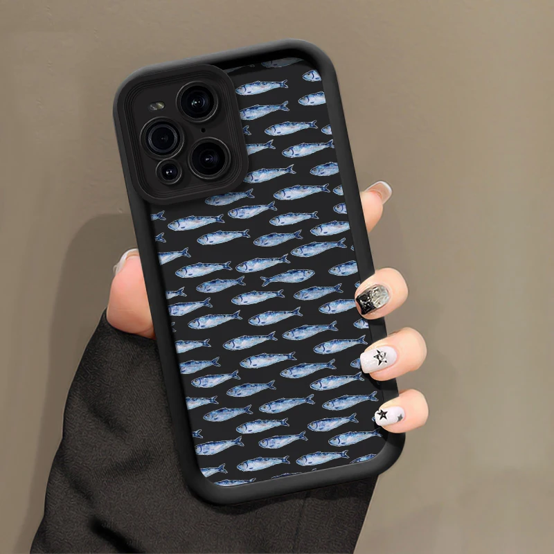 Фото Мягкий силиконовый чехол для телефона Motorola Moto G06 G56 G86 G100 E40 G14 G9 Play E32 E14 E13 G05 G85, матовый чехол с рисунком морской рыбы №4