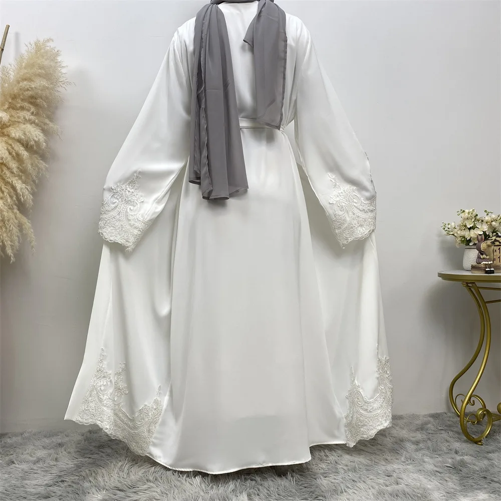 Fashion Embroidered Robe Turkish Casual Cardigan Muslim Dress Fashion Islamic Colthing Long Robes Abaya Kimono