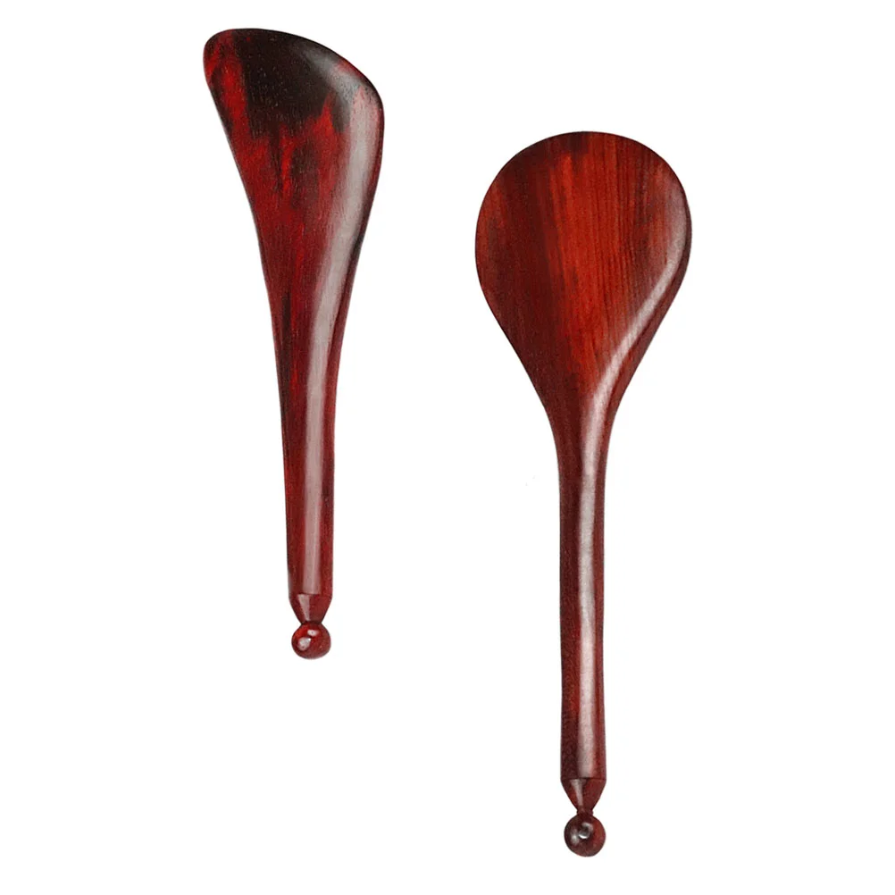 

2pcs GuaSha Tools Wood Scrapper Scraping Board Acupoint Pen Sticks Lymphatic Drainage for Hand Neck Shoulder SPA