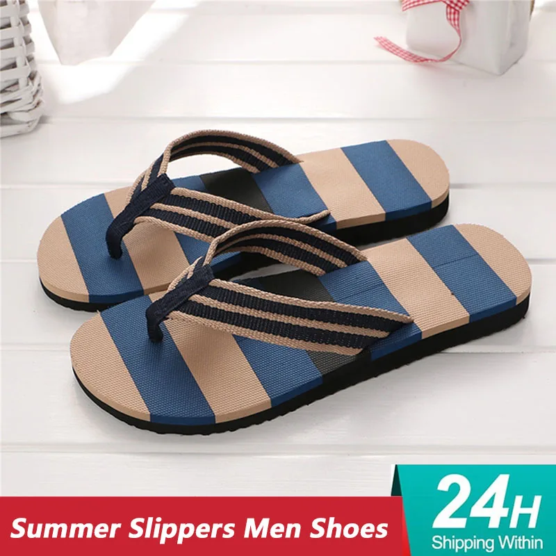 

Slippers Men Summer Shoes Mixed Colors Sandals Male Slipper Indoor Or Outdoor Flip Flops Indoor Shoes zapatos de hombre#D32