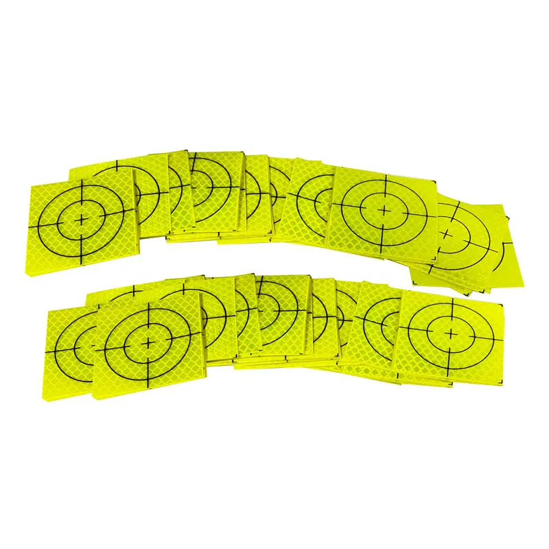 

2000pcs 40*40mm Customize Reflector Sheet For Total Station Survey Geography Fluorescent Green Sheet Reflective Sticker