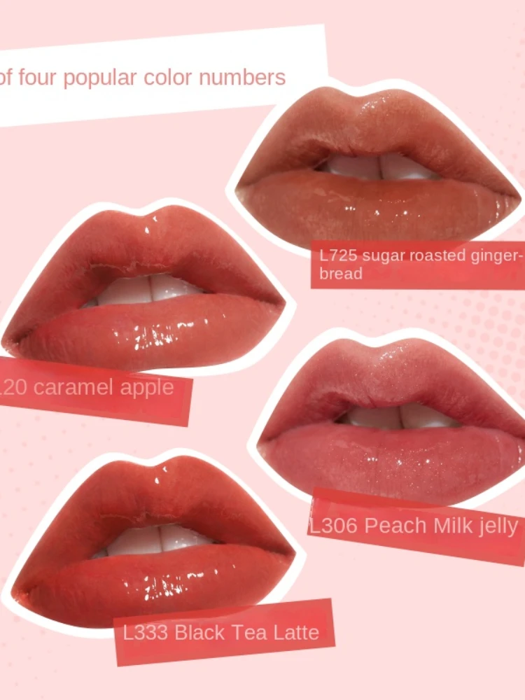 Yy кожаный медведь пудинг зеркальный лак для губ мини-помада бренд