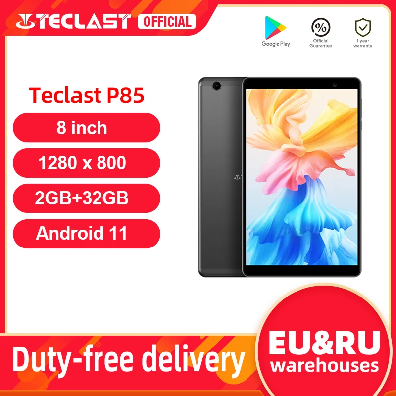 Teclast P85 планшет на Android 11 четыре ядра экран 8 дюймов 2 Гб + 32 ГБ | Компьютеры и офис
