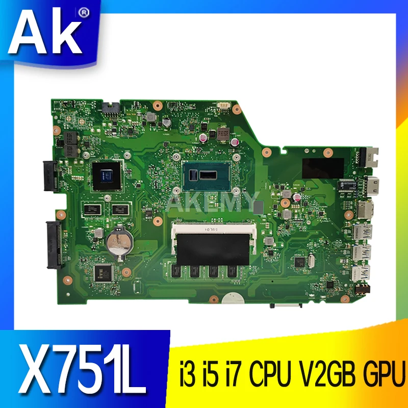     X751LB i3 i5 i7 CPU V2GB GPU   Asus R752LA X751LJC R752LD X751LN X751LD X751LJ X751LB A751L