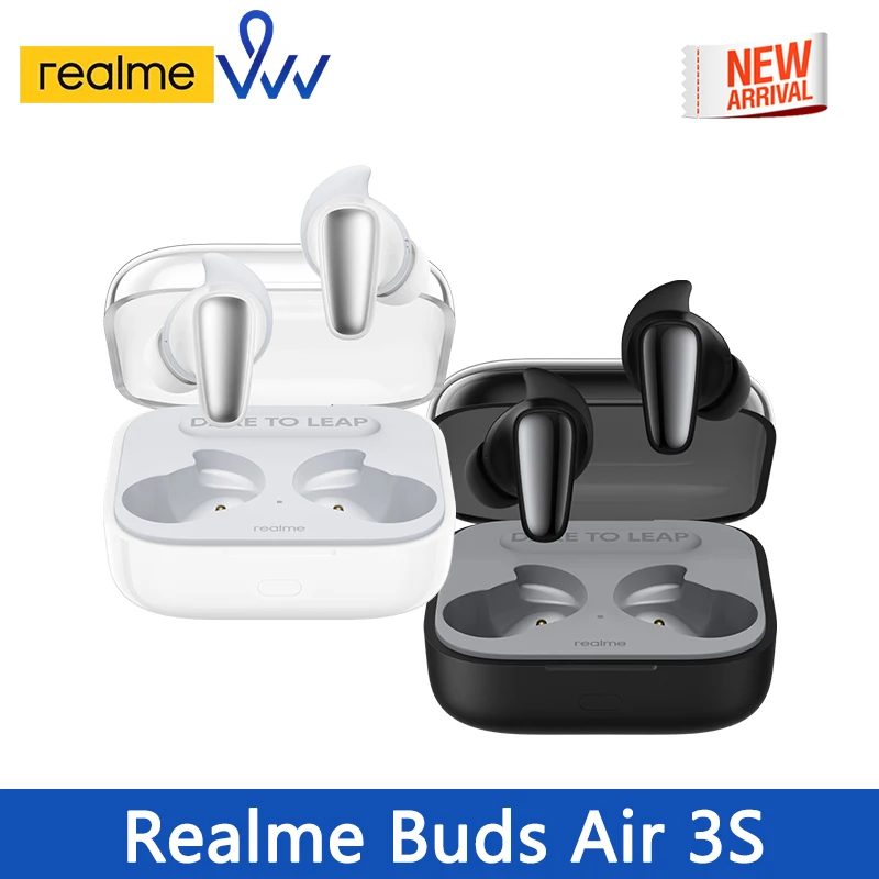 

Global Version Realme Buds Air 3S Low Latency TWS Earphone 30 Hours Battery Life AI ENC Call Noise Cancellation IPX5 Waterproof
