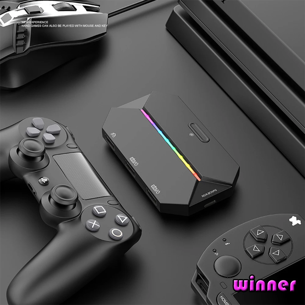 

Free Wolf G6L Converter Switch XboxPS4 5 console game controller to keyboard and mouse converter birthday gift