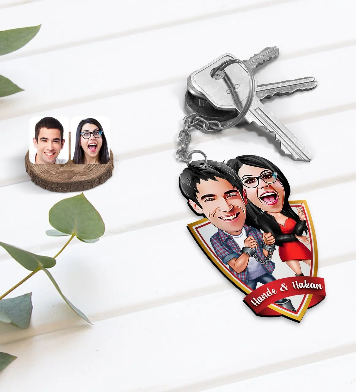 

Персонализированная карикатура по дереву «День Святого Валентина»