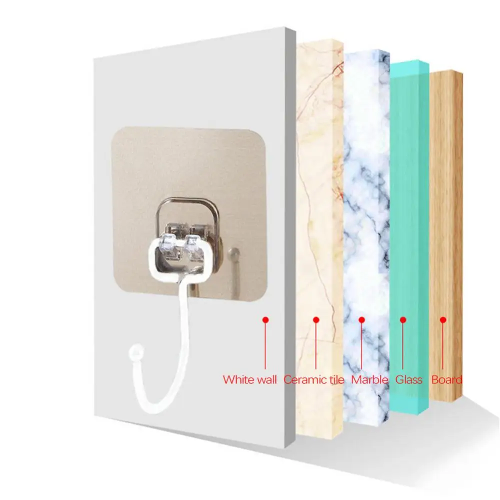 1/3/5 шт. клейкие крючки водонепроницаемый держатель для ключей без отверстий