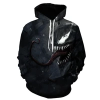2022 new arrivals 3d printing hoodie fashion pattern movie venom cool hoodie sweatshirt european size