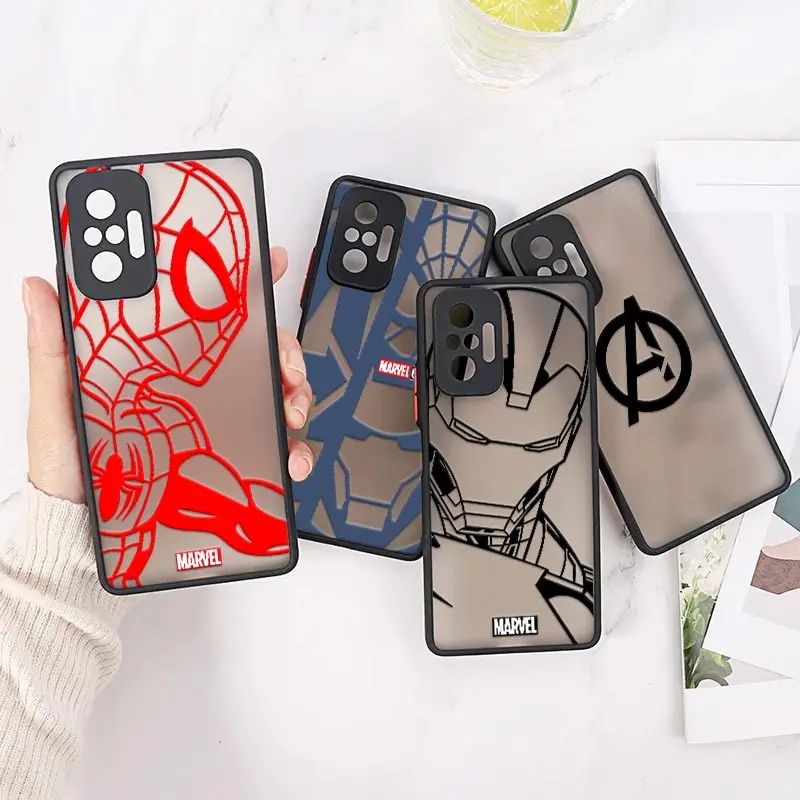 

The Avengers Ironman Spider Man Marvel For Redmi Note 11 Case Redmi 8 9 9A 9C 9T 10C 6A 7A 7 Note 8 10 11 9 Pro Case Matte Cover