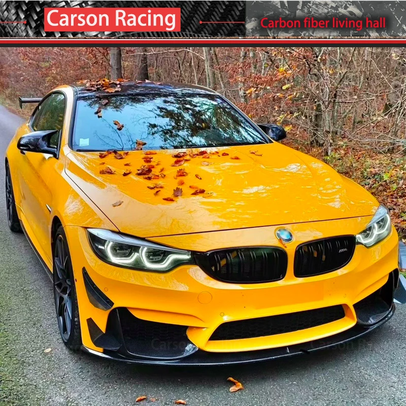 Бампер передний из углеродного волокна для BMW F80 M3 F82 F83 M4 GT4 Style Canard Wind 4 шт. Forge Carbon