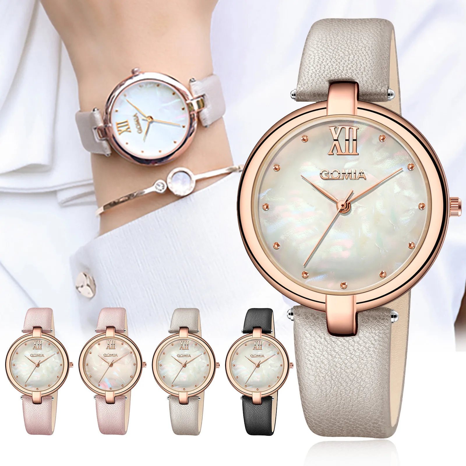

Fashion Women Watches Ultra Thin Stainless Steel Mesh Belt Quartz Wrist Watch Ladies Dress Watch Classic Rose Gold Clock Casual