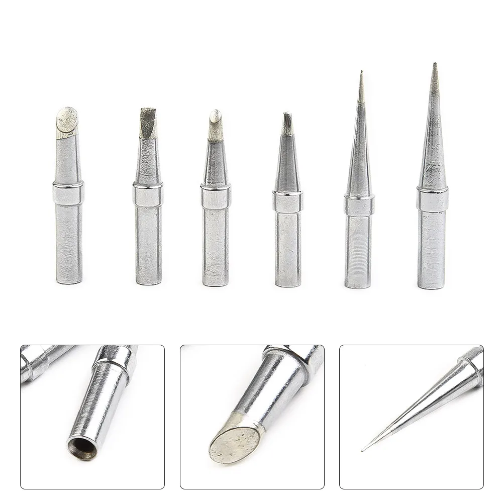 

6Pcs Soldering Iron Tips For Weller WE1010NA WESD51 WES51 WCC100 Soldering Solder Iron Tips For Station Electric Soldering Irons