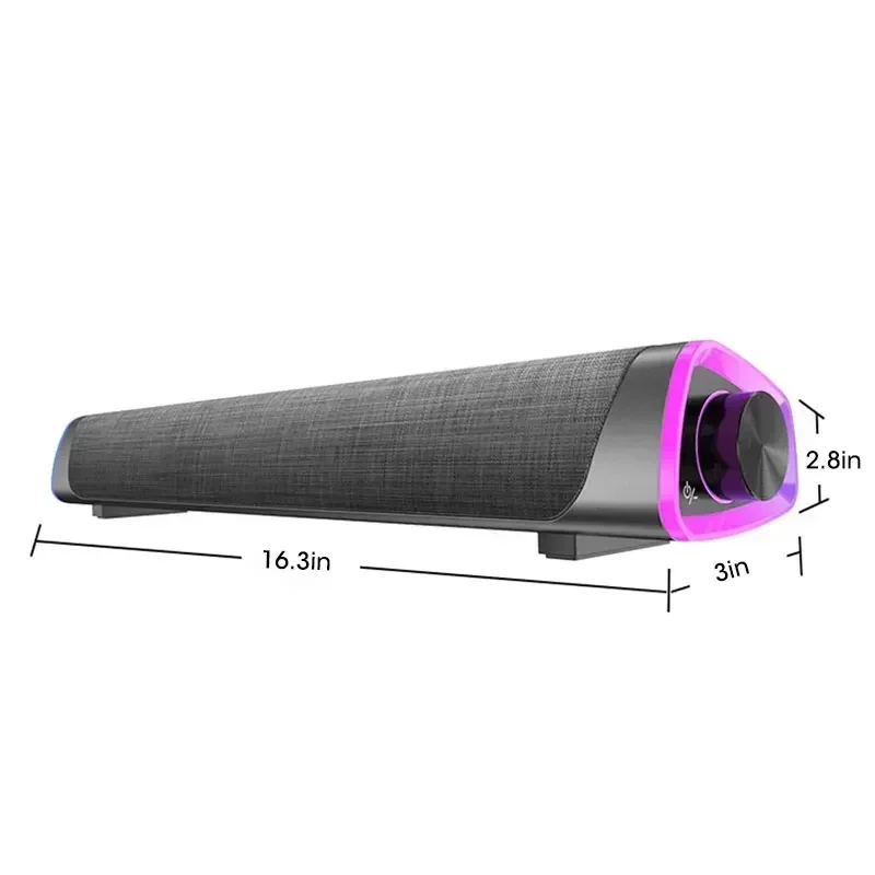 9D стереозвук сабвуфер беспроводной настольный компьютер динамик бар Bluetooth для