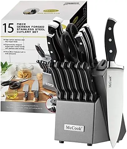 

Наборы ножей MC25A, 15 шт. немецкий набор кухонных ножей из нержавеющей стали с встроенной точилкой кухонные ножи Frui