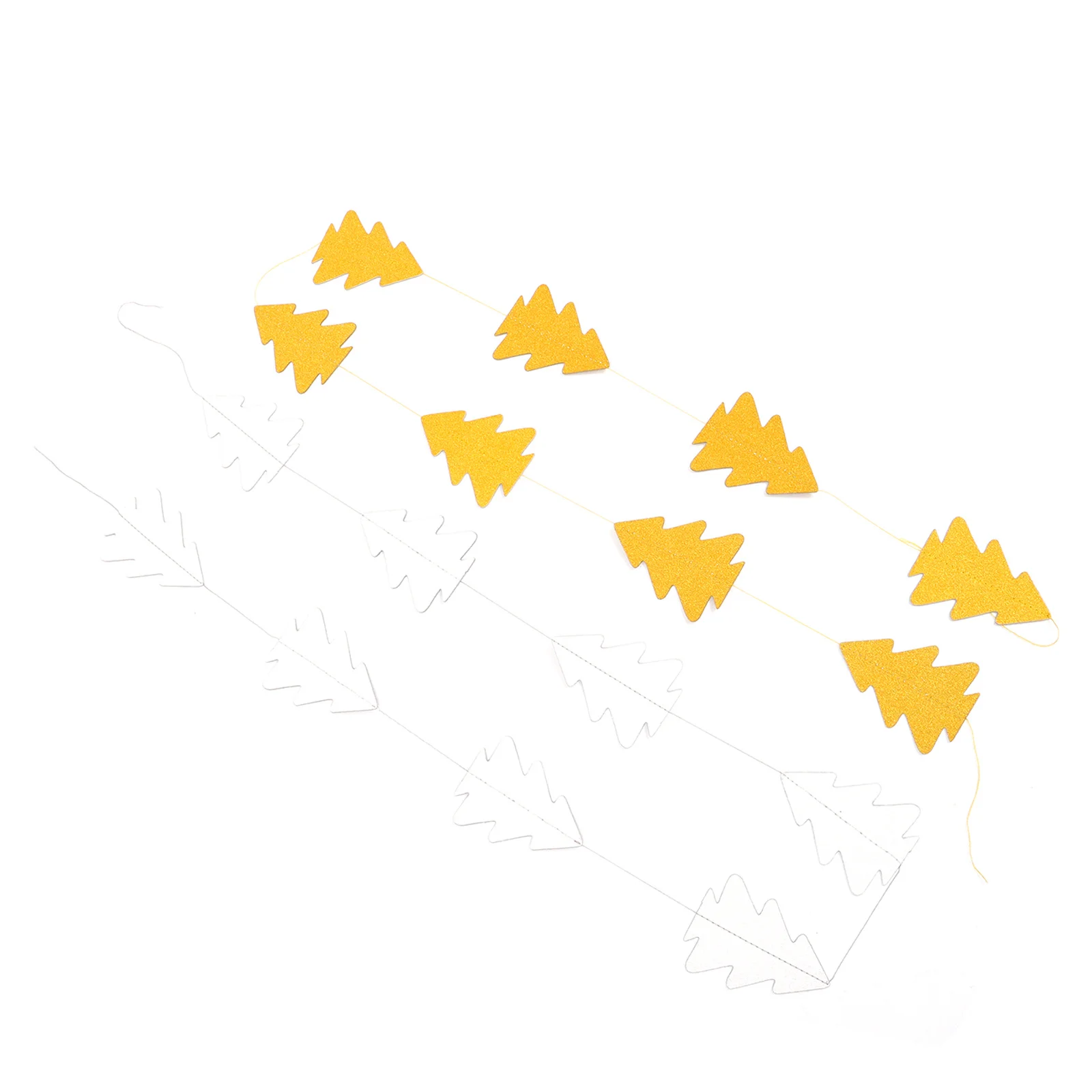 

4 Sets Exquisite Christmas Tree Hanging Flag Christmas Tree Decorations Christmas Banner