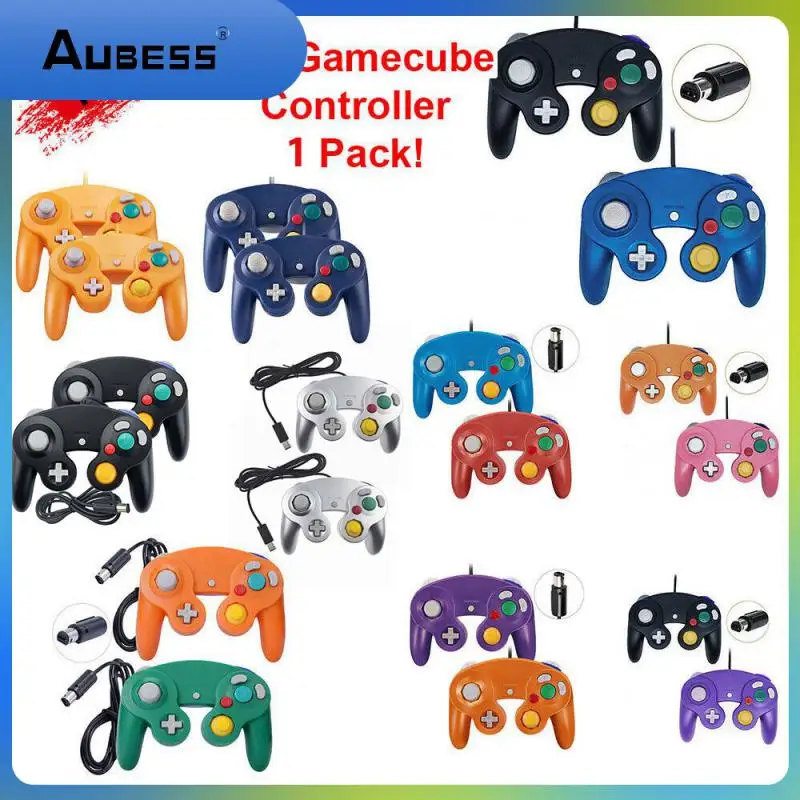 

Black Plug And Play Wired Gamepad Joypad Ergonomic Game Controller Joystick 4 Fire Buttons Gamepad For Gc High Quality