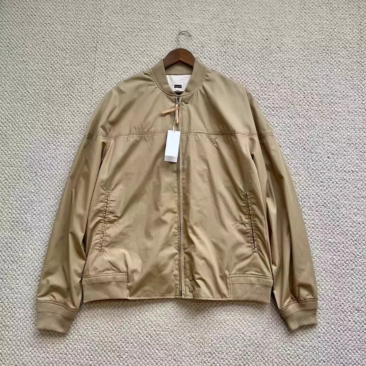 Наньма ретро Бейсбольный воротник функциональная свободная уличная куртка на