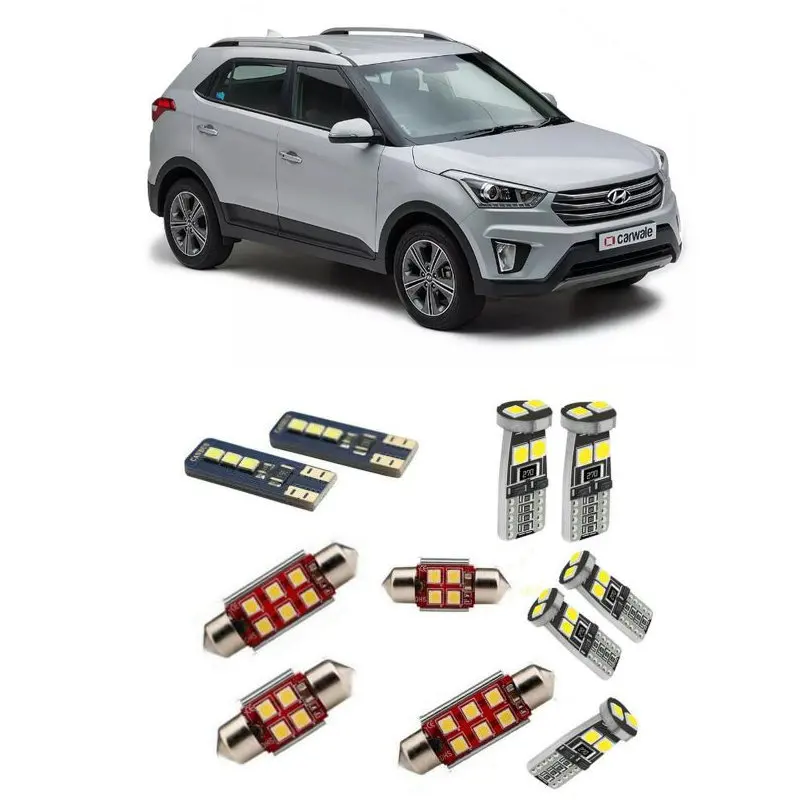 

11x Canbus Led interior lights For Hyundai Creta 2017 automotive goods Car Accessories for auto Car lamps
