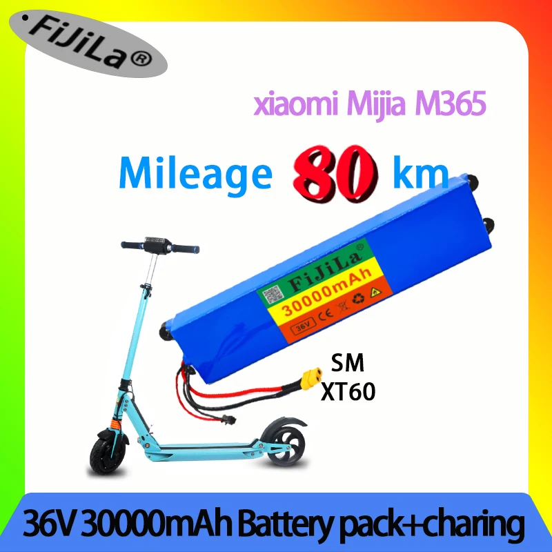 

36V30Ah18650 набор литиевых батарей 10S3P30000mah 250W-500W Gleiche port 42V электрический ролик M365 батарея для электровелосипеда mit BMS