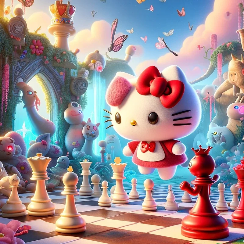 Sanrio Hello Kitty 5D Ручной Работы Анимационный Набор Для Алмазной Живописи В