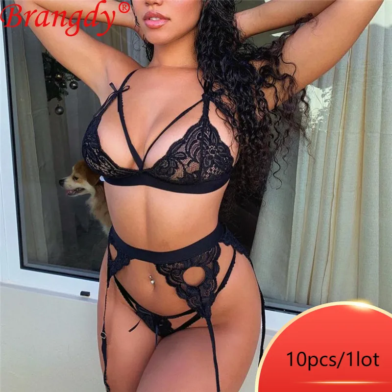

Wholesale Items Lots Bulk Lingerie Set Sexy Womens 2021 Bra and Underwear Sets Sexy Fashion Lace Intimates Clothes B6088