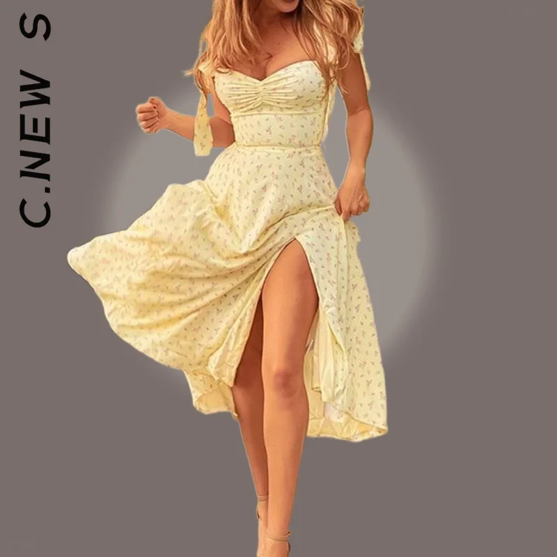 C. Новости-женское кружевное Плиссированное Платье Цветочный комплект белый