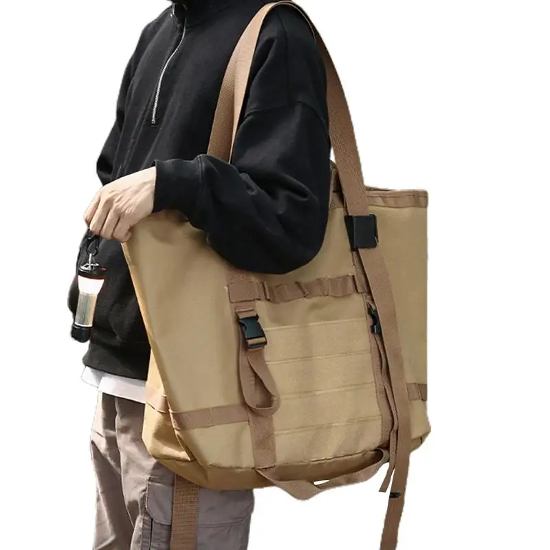

Camping Tote 33L Waterproof 600D Oxford Cloth Extra Large Tote Bag With 2 Handles Collapsible Tent Bag Reinforced Camping