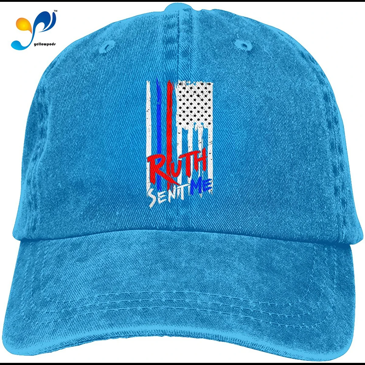 

Nototrious RBG Ruth Sent Me 2 Hat Vintage Denim Baseball Caps Cotton Dad Hat Adjustable Sandwich Hat Unisex Sombrero De Mujer