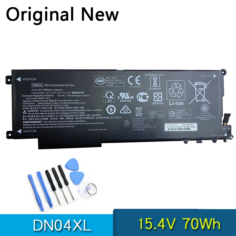 Новая Оригинальная батарея DN04XL HSTNN-DB7P для HP ZBOOK X2 G4 Series 856843-850 856301-2C1 15 4 в 70 Втч -