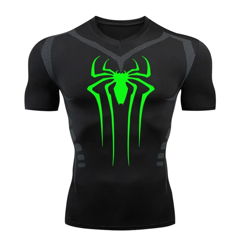 Новая компрессионная Мужская футболка для фитнеса тренажерного зала супергероя