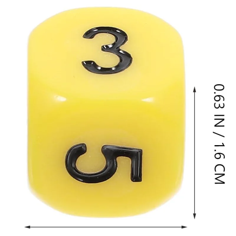 Аксессуары для цифровых пазлов 0-5 Желтые кости 16 мм