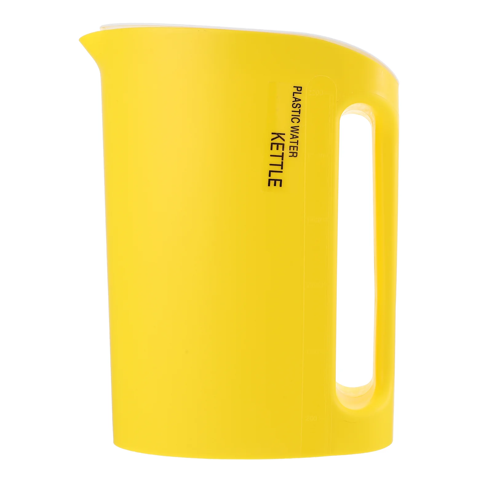 

Plastic Container Lid Cold Water Bottle Summer Pitcher Cooling Kettle Beverage Can 24X17X10CM Handle Scaled Yellow Holder Large