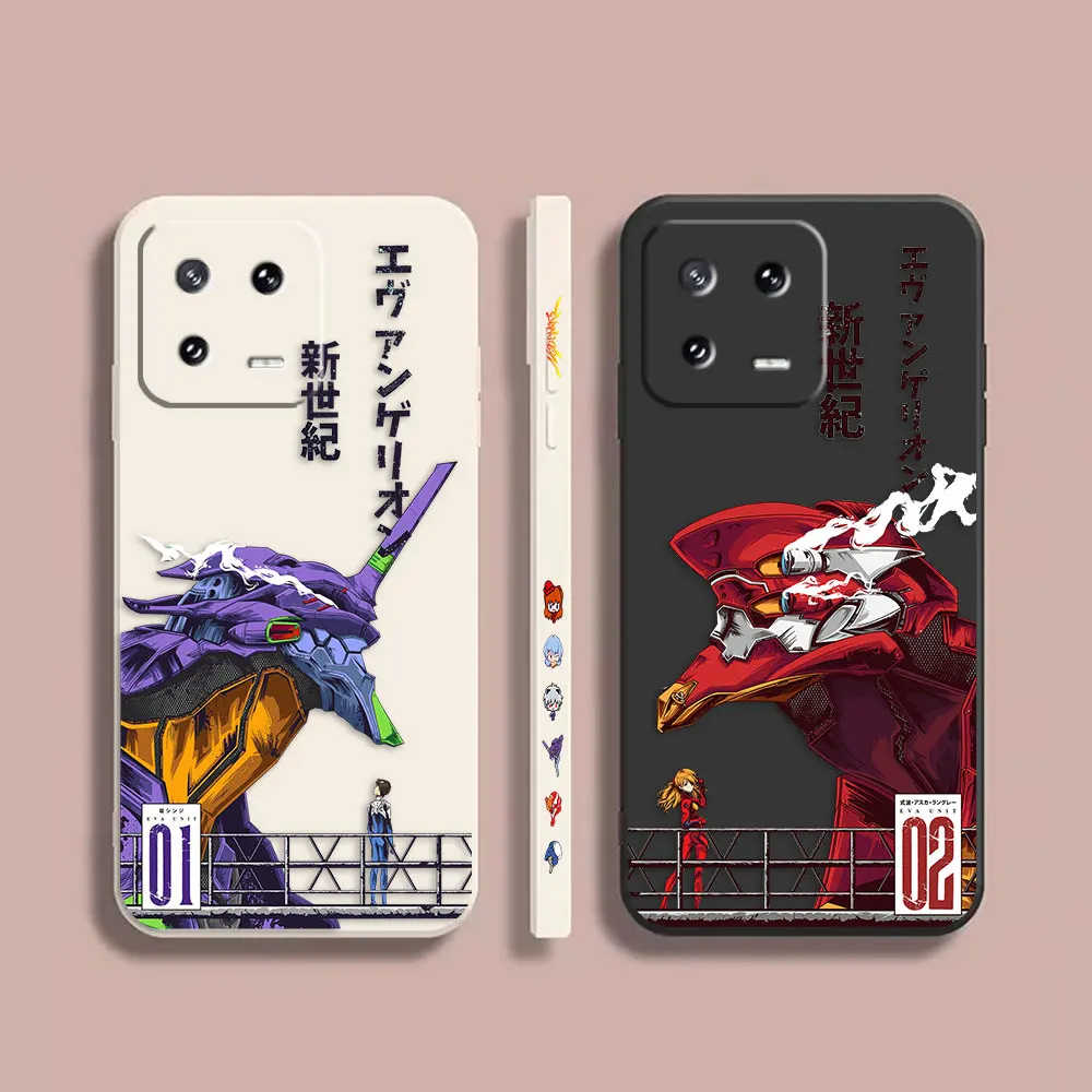 

Case For Xiaomi PCOO F3 M3 X2 6X 8 CC9E MIX 2 2S 3 4 Shark 3 5 GT Pro 4G 5G Simple Liquid Silicone Case New E-Evangelion-n 002