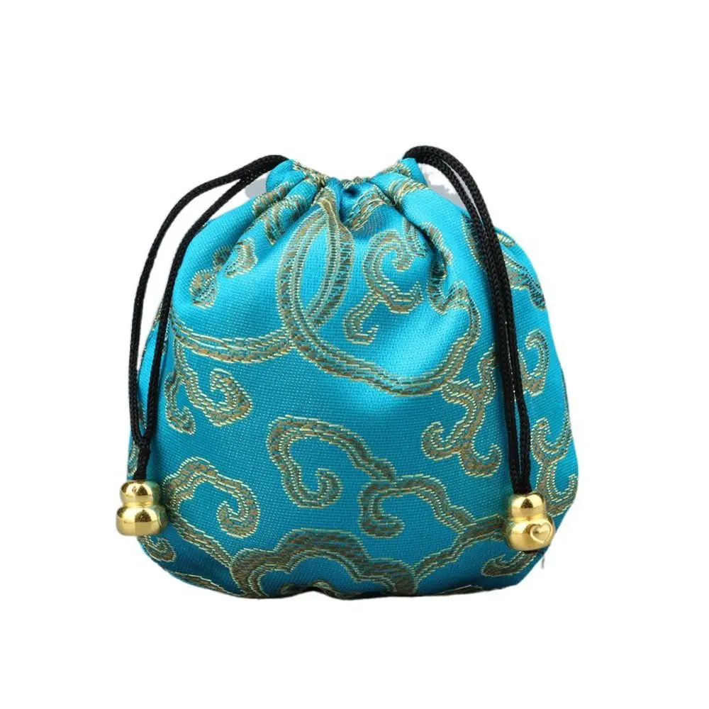 

Разноцветная ткань на шнурке для ожерелий, женская сумка для ювелирных изделий, органайзер для ювелирных украшений, женская сумка для хранения в китайском стиле